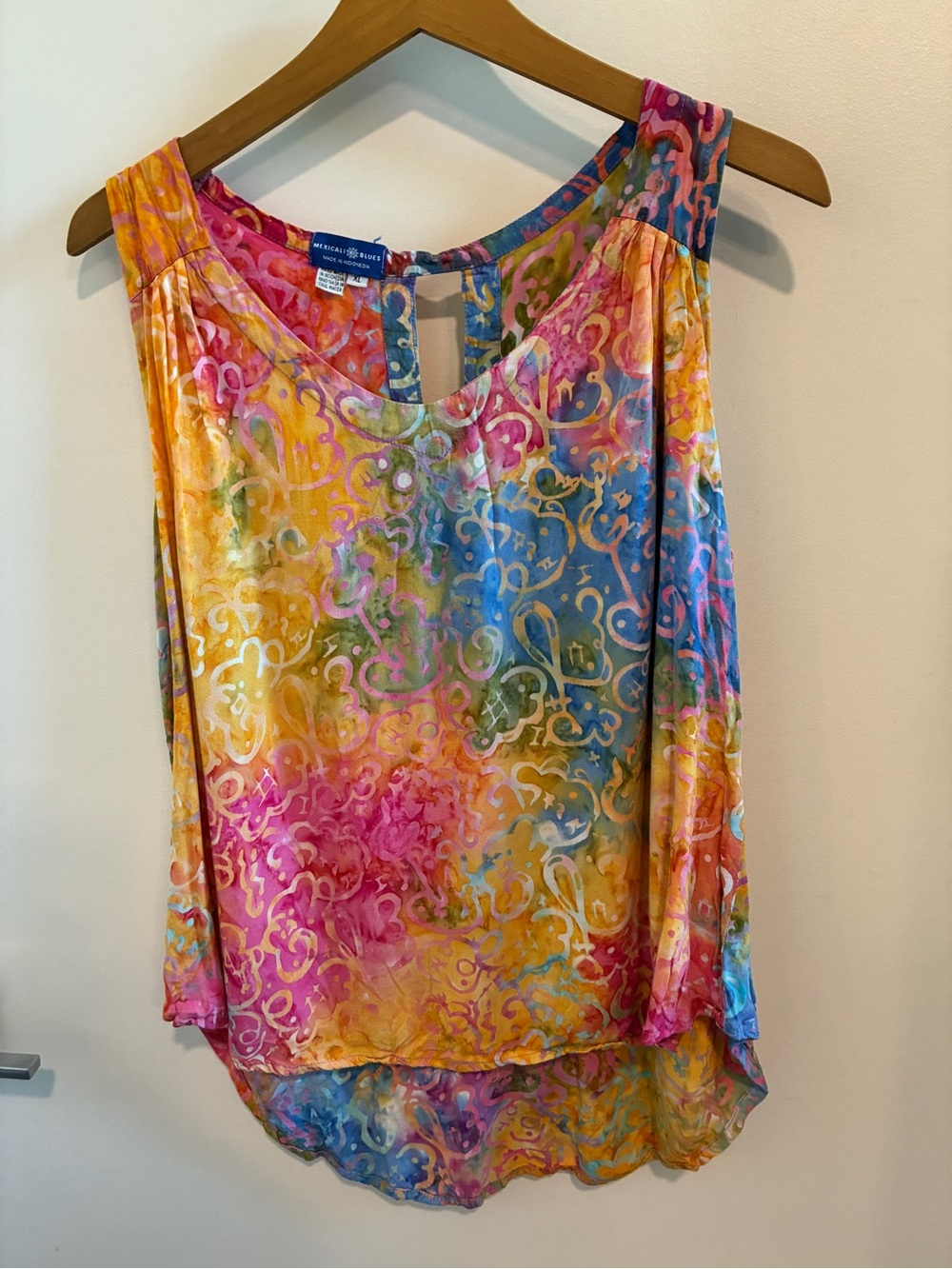 Bright Multicolor Print Sleeveless Tank Top - Soft Vibes